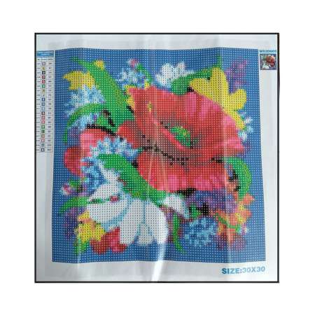 Алмазная мозаика Seichi Букет полевых цветов 30х30 см