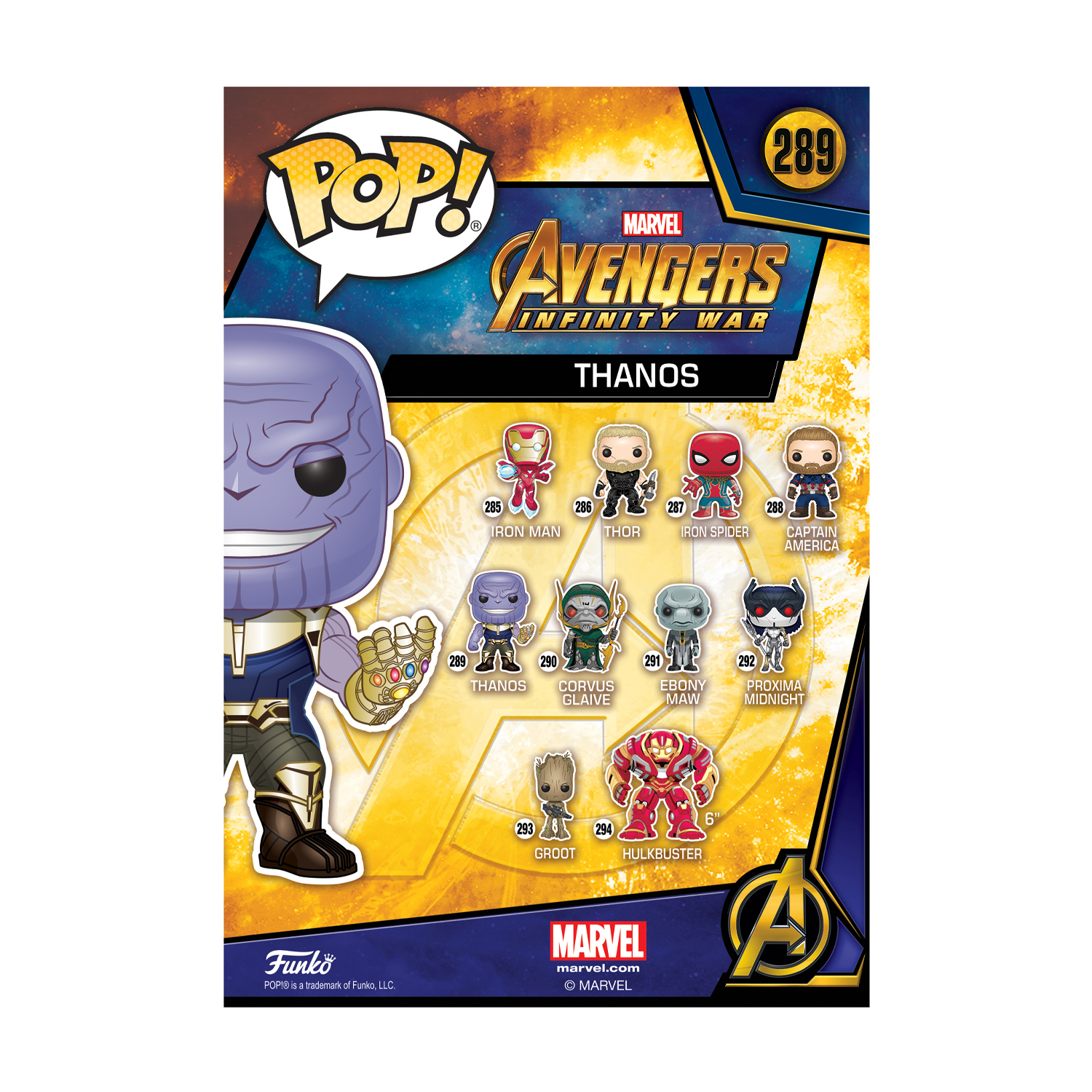 Игрушка Funko Pop Bobble Marvel Avengers Infinity war Thanos Fun795 - фото 5