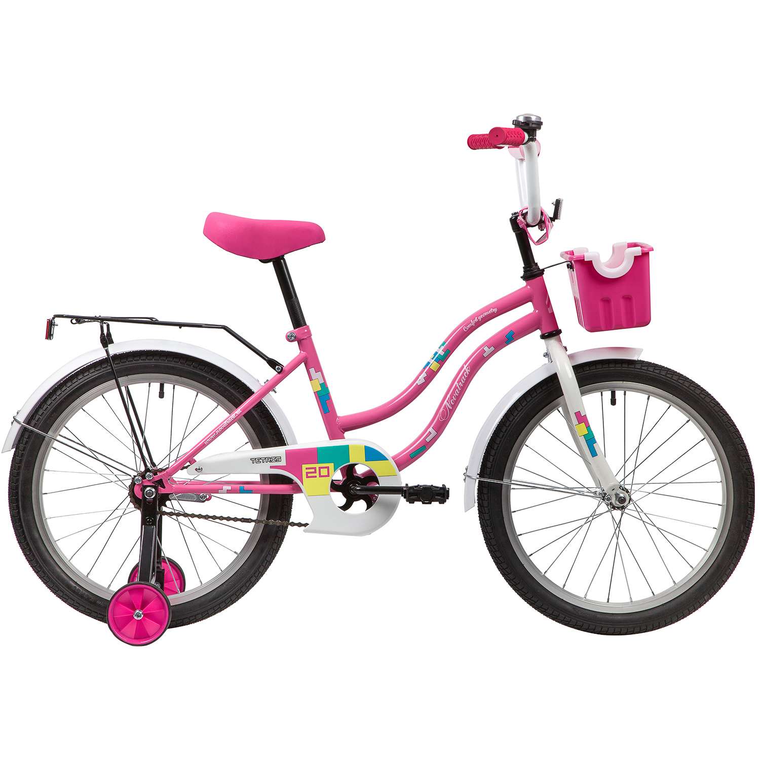 Велосипед 20 розовый. NOVATRACK TETRIS - фото 1