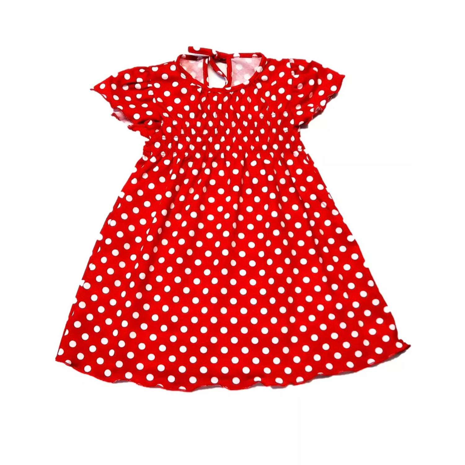 Платье Рекантино 366-11 Красный Белый - фото 1