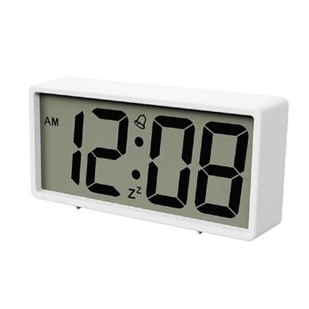Часы-будильник Perfeo Tablo белый PF-S6118