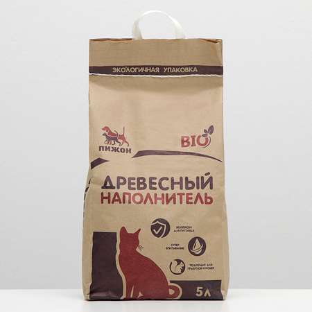 Наполнитель Пижон древесный Bio 5 л