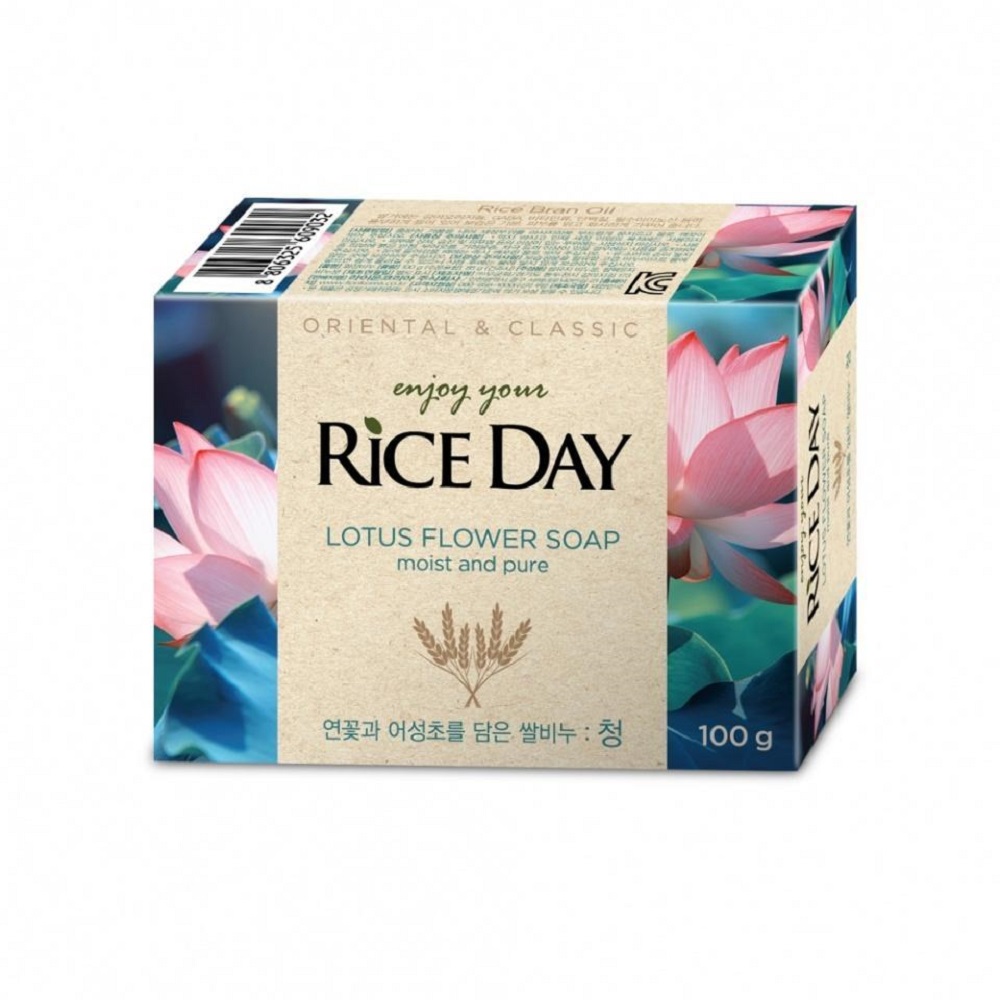 Туалетное мыло CJ LION Riceday Soap с экстрактом лотоса 100 г - фото 4