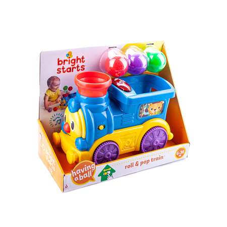 Развивающая игрушка Bright Starts Веселый паровозик с шариками 10308_1