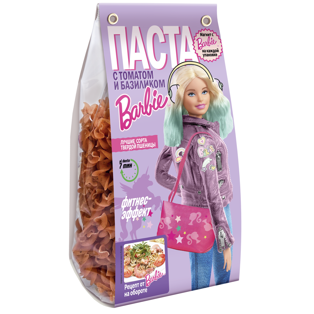 Макароны детские BARBIE с томатом и базиликом - фото 1