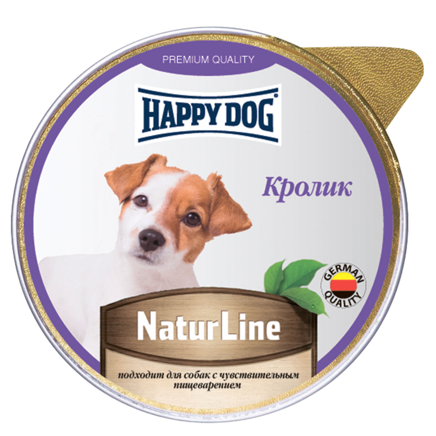 Влажный корм для собак Happy Dog 0.125 кг кролик (при заболеваниях ЖКТ, полнорационный) - фото 2