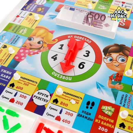 Настольная игра Лас Играс KIDS экономическая Money Polys для детей