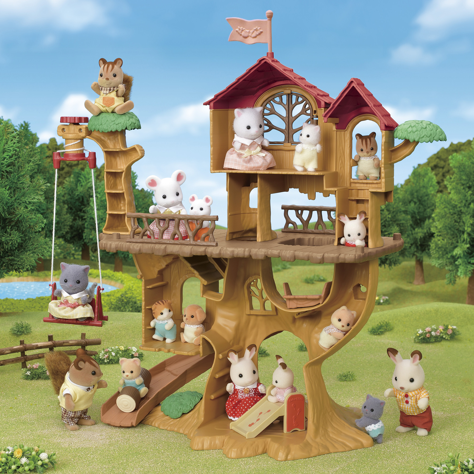 Набор Sylvanian Families Домик на дереве 5450 купить по цене 7799 ₽ в  интернет-магазине Детский мир