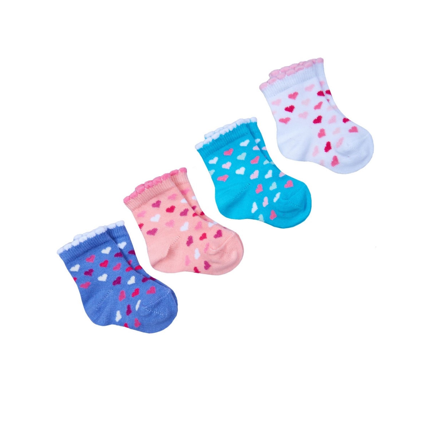 Носки Olay Socks ЗИП-0400/4/микс/сердечки - фото 1