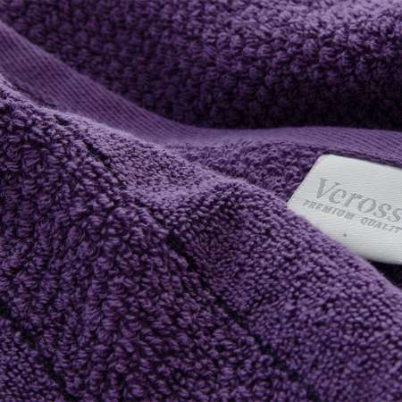 Набор полотенец Verossa Milano цвет Баклажан 2 предмета 70x140 см и 50x90 см