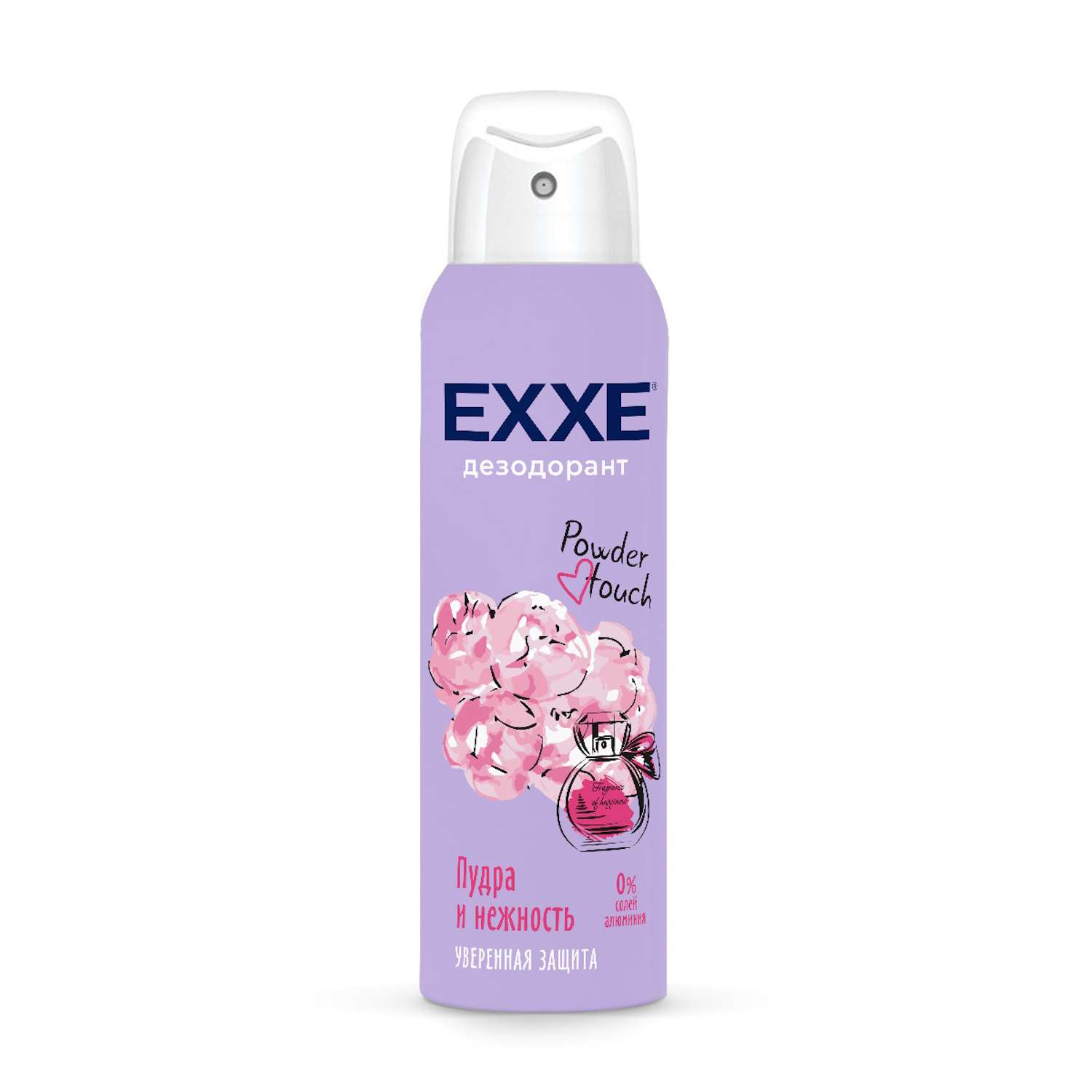 Дезодорант Exxe Powder touch Пудра и нежность женский спрей 150мл - фото 1