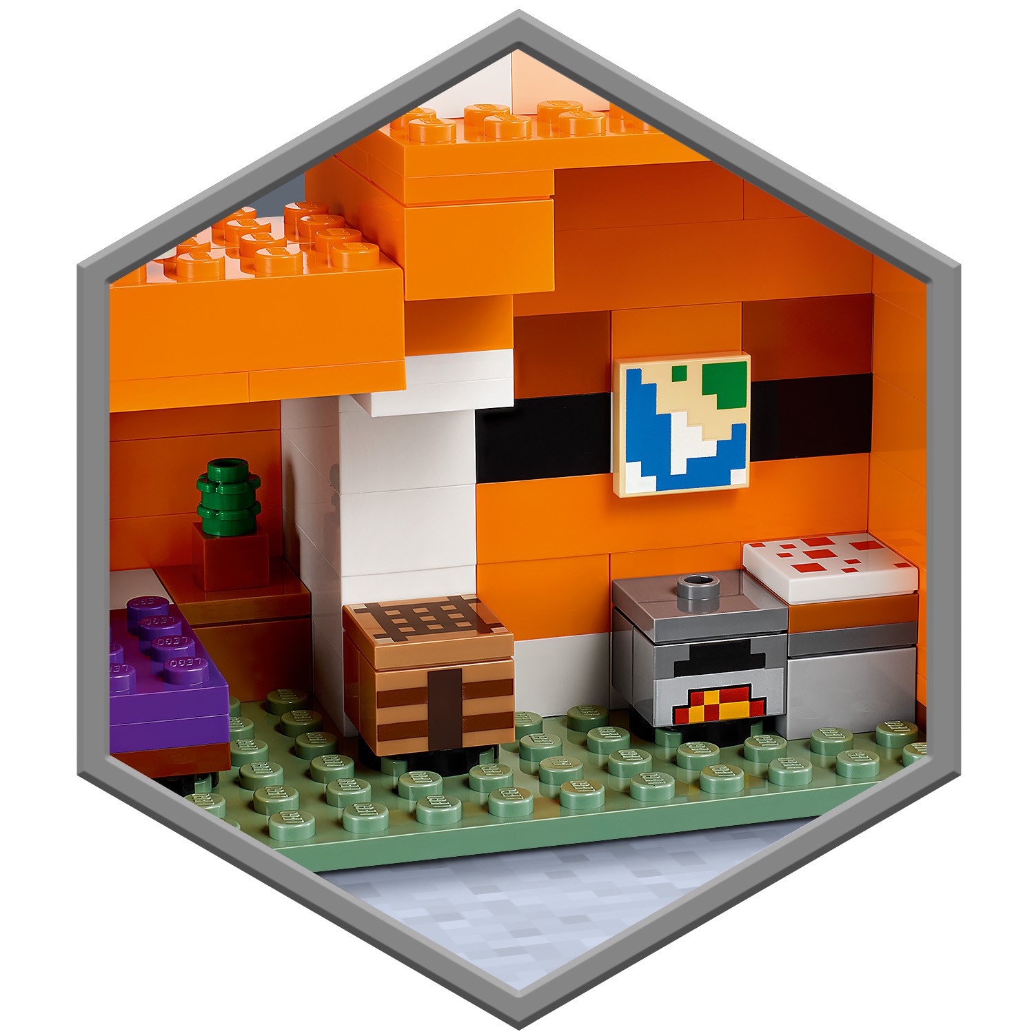 Конструктор LEGO Minecraft Лисья хижина 21178 - фото 7