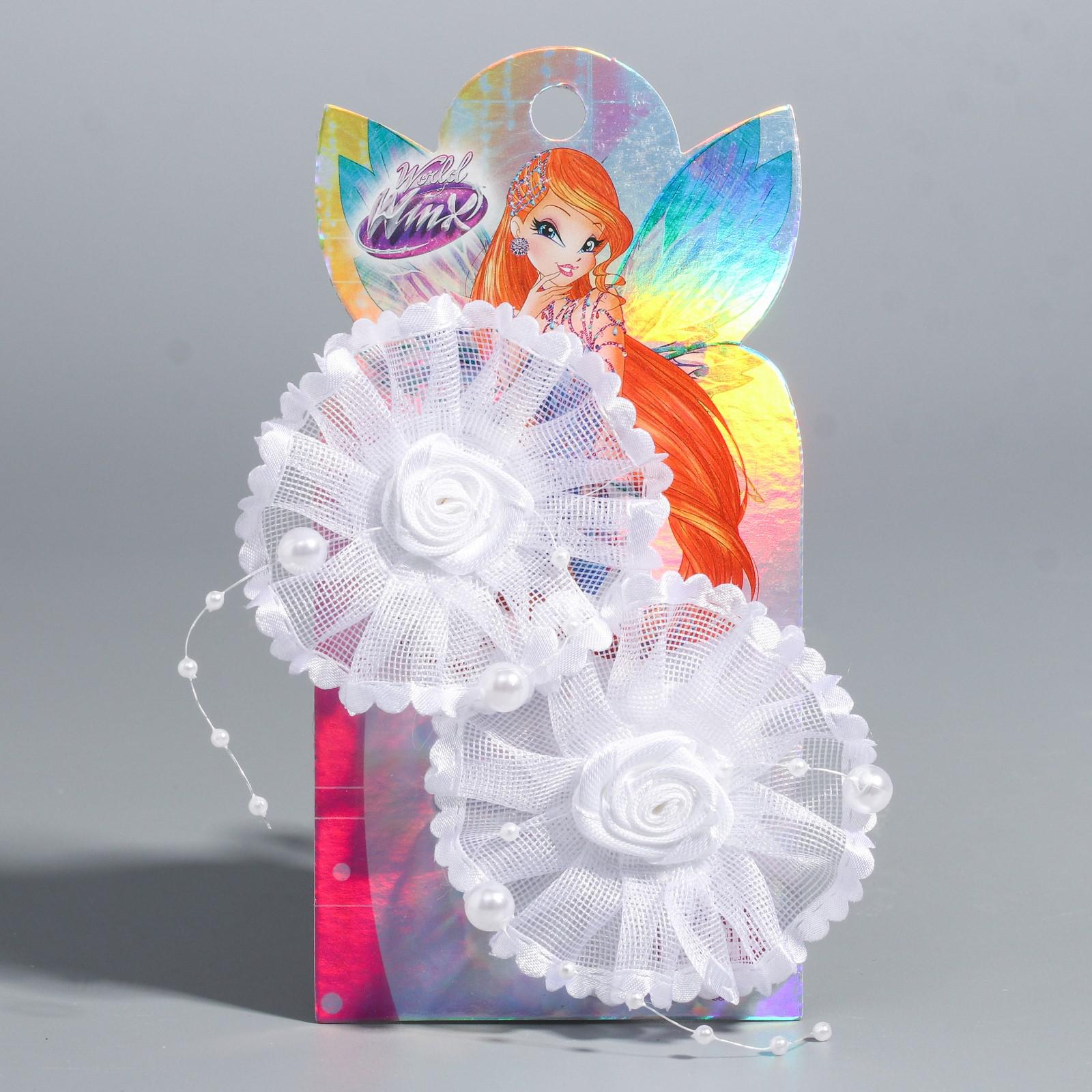 Бант для волос WINX гипюр с розочками 2 шт Winx 4665772 - фото 1