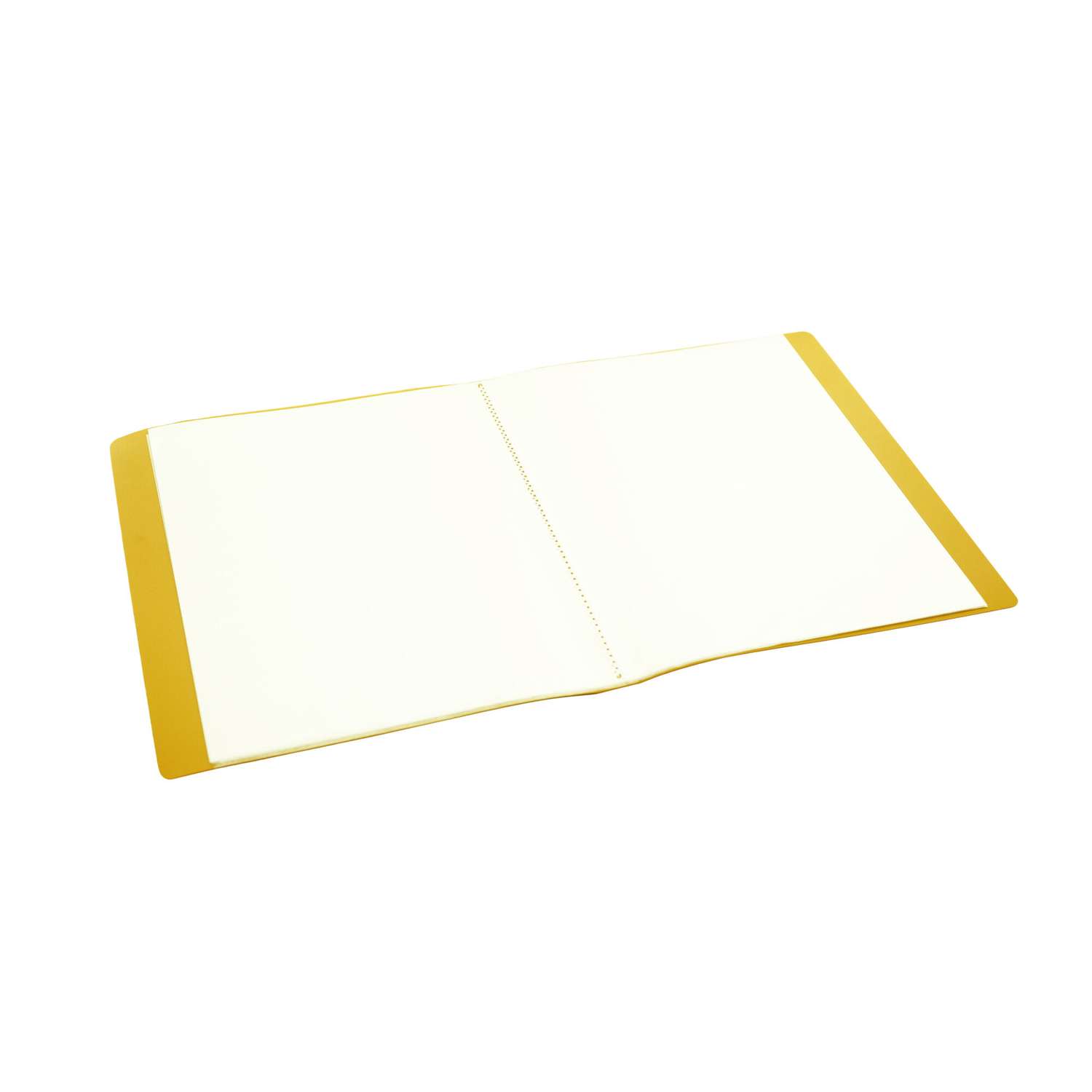 Папка с 30 файлами А4 Консул пластик 0.6 мм цвет желтый - фото 3