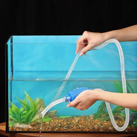 Сифон для аквариума Пижон с насадкой для очистки грунта 1.4 м