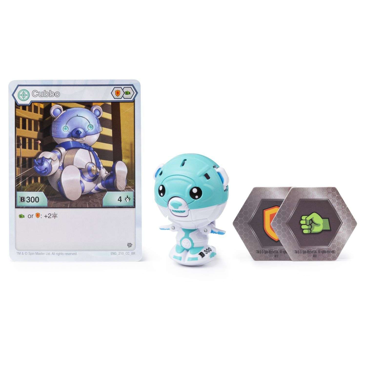 Фигурка-трансформер Bakugan Mini Bear White 6045148/20115043 - фото 4