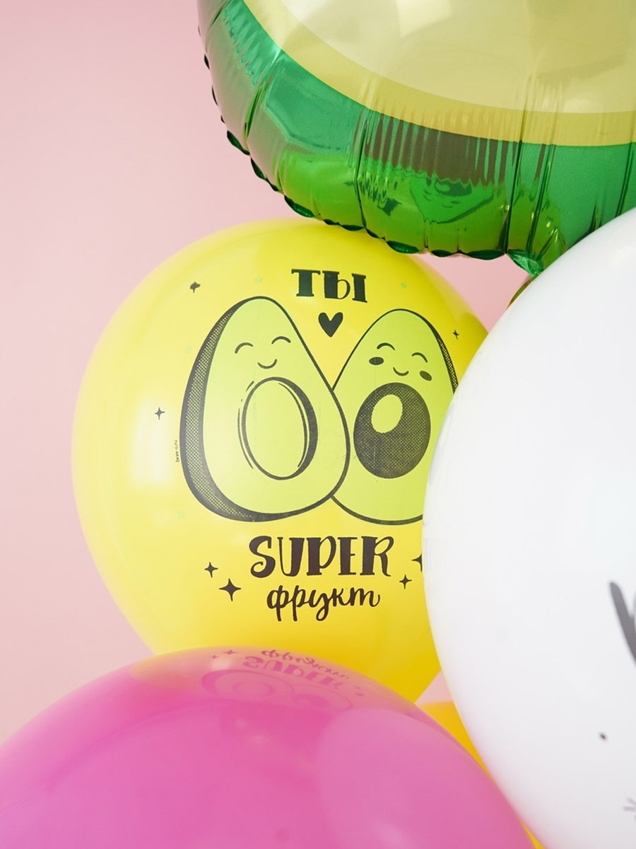 Воздушные шары Riota С Днем рождения разноцветные 30 см 15 шт - фото 3