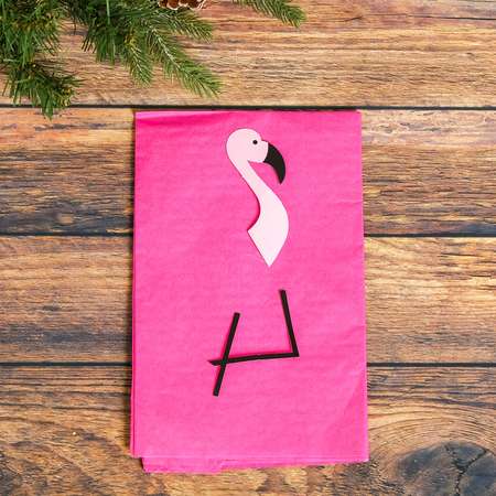 Набор для рукоделия Школа Талантов создание подвески из фетра и бумаги Розовый фламинго Школа Талантов