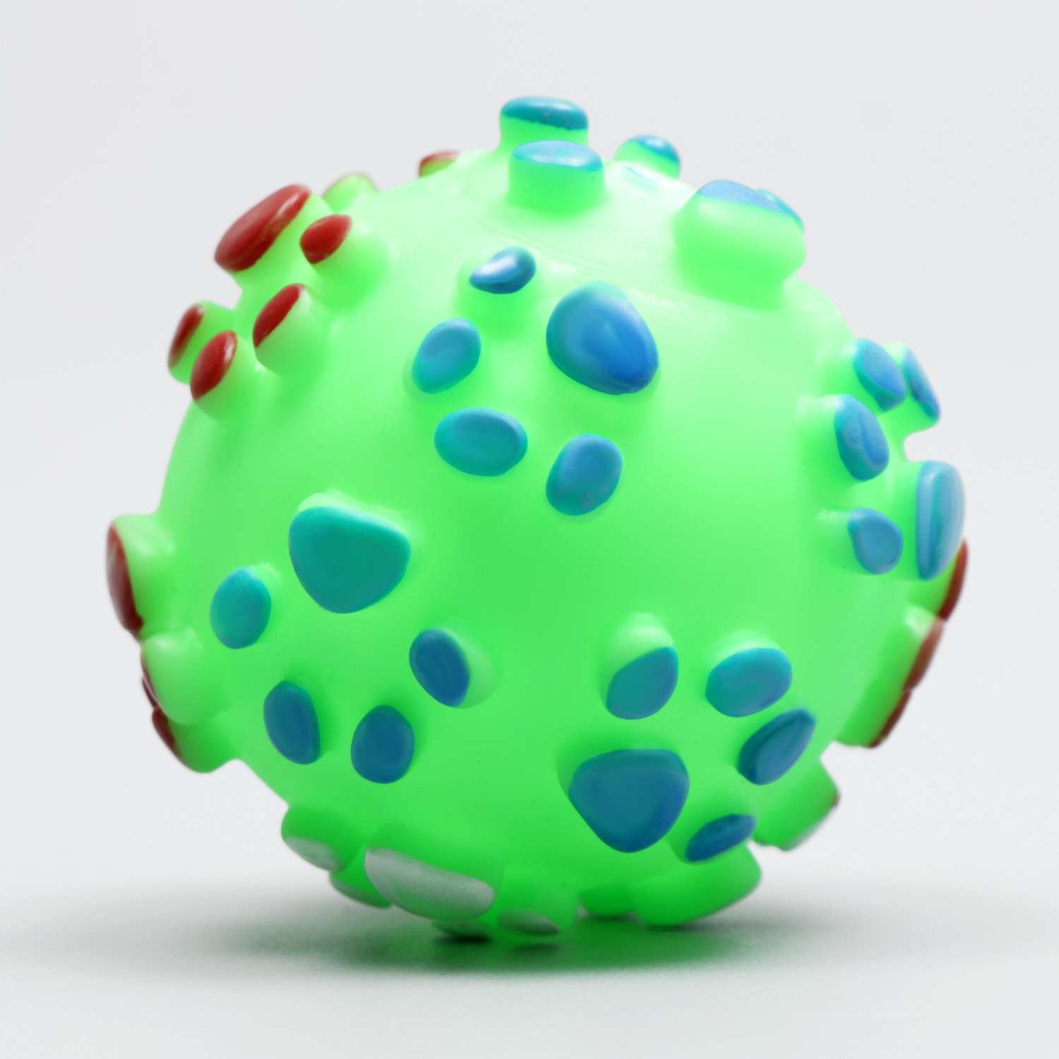 Игрушка для собак Пижон «Мяч Лапка» зелёная - фото 1