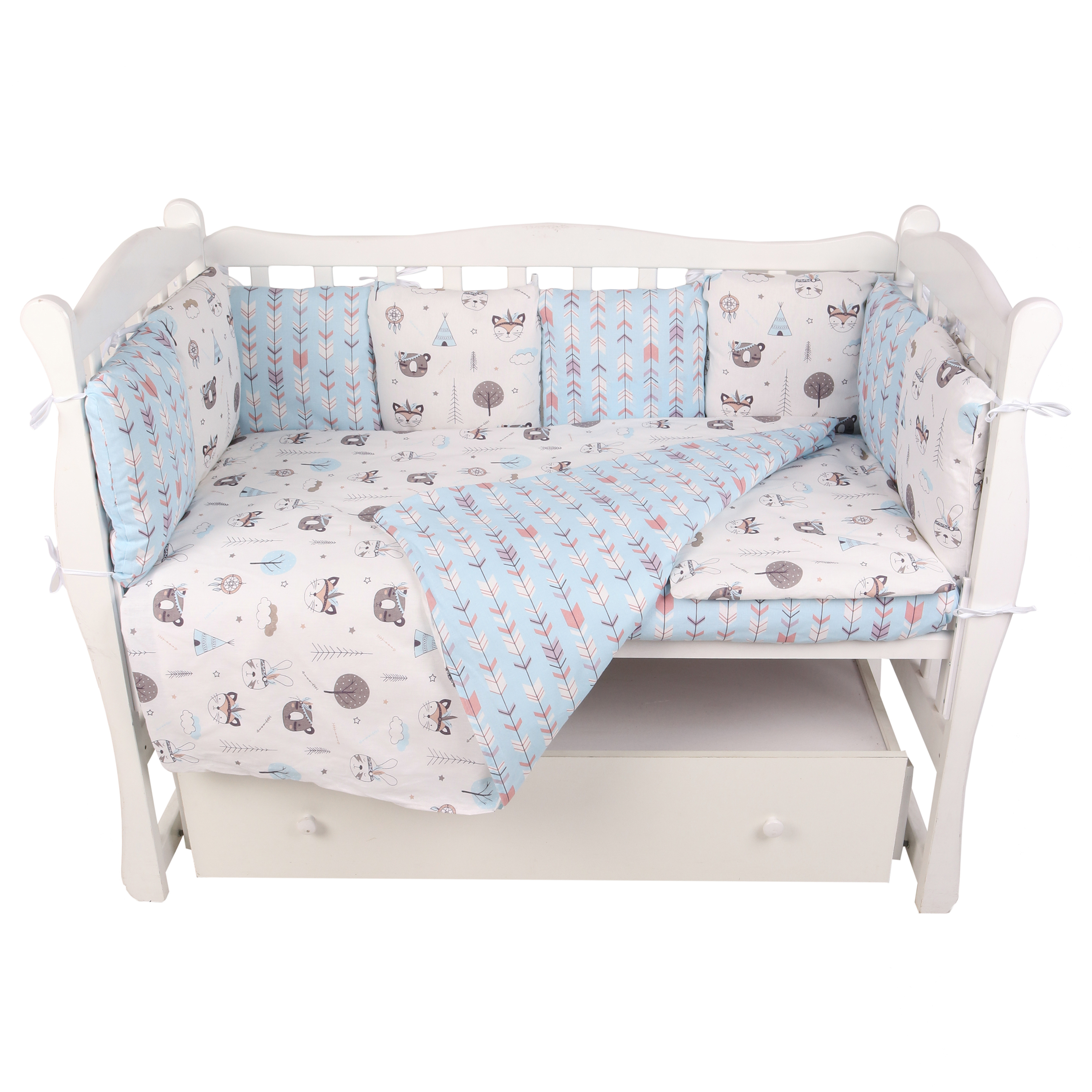 Комплект постельного белья Amarobaby Индейцы 4предмета AMARO-3015-In - фото 1