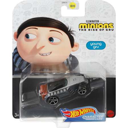 Машинка Hot Wheels Character Car Миньоны Молодой Грю GMH75