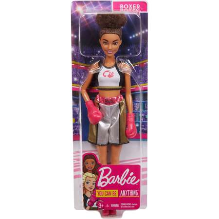 Кукла Barbie Кем быть Боксер Брюнетка GJL64