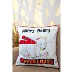 Чехол для подушки Arya Home Collection 45x45 Merry Bear Белый