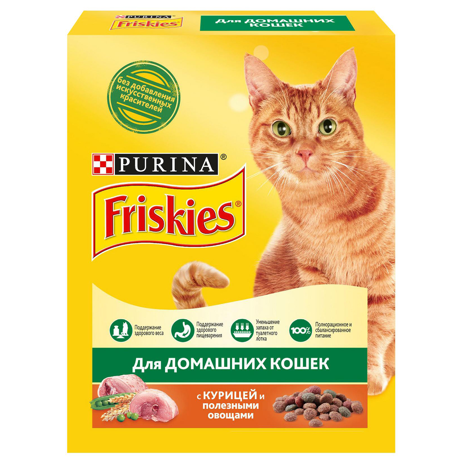 Сухой корм для кошек Friskies 0.3 кг курица (для домашних) - фото 2