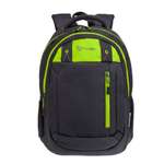 Рюкзак TORBER Class X черный с зеленой вставкой