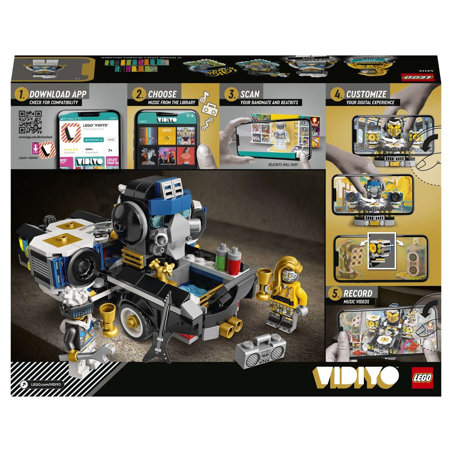 Конструктор LEGO VIDIYO Robo HipHop Car (Машина Хип-Хоп Робота) 43112 - фото 3