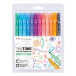 Набор маркеров Tombow TwinTone Pastels пастельные тона 12шт