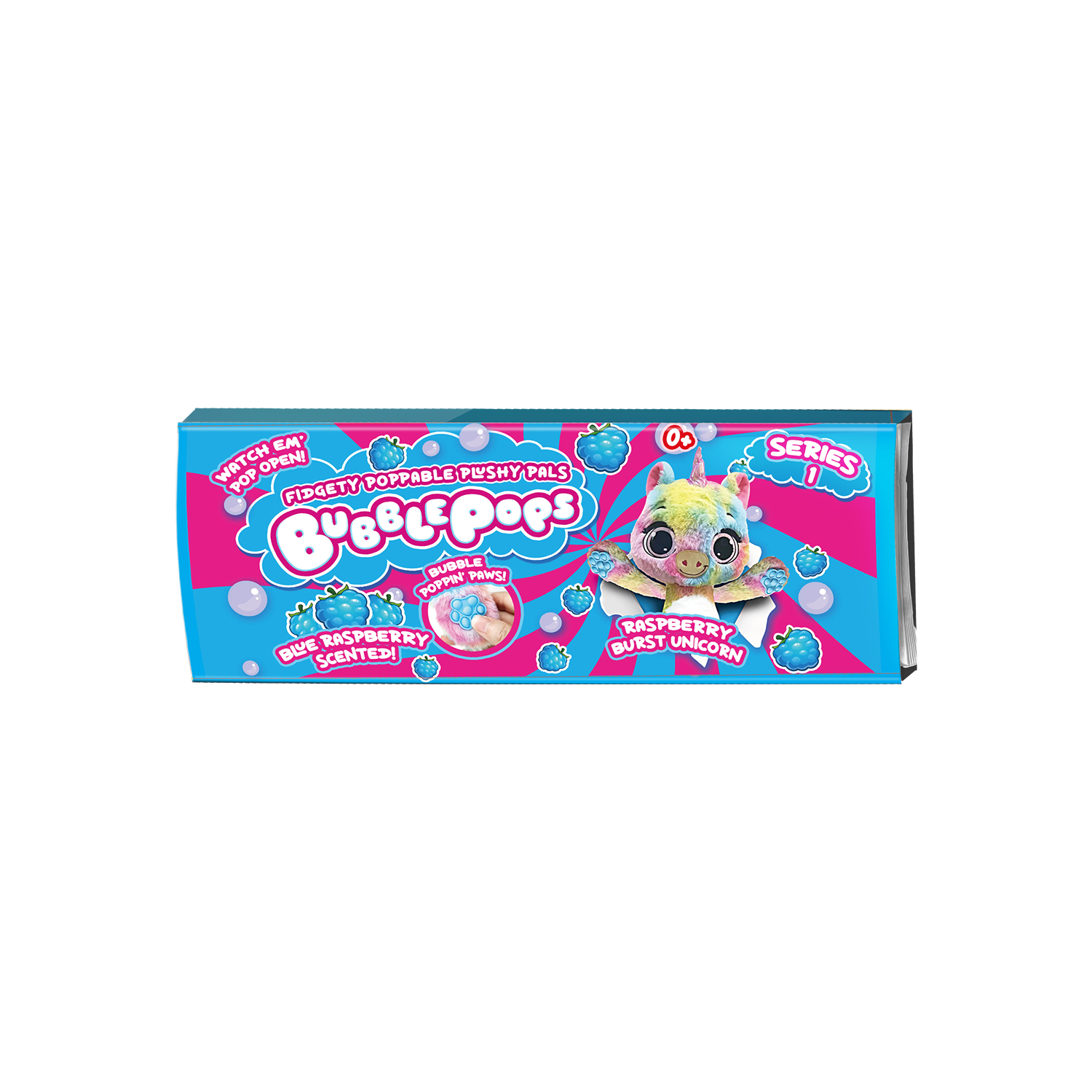 Игрушка мягкая BubblePops Малиновый единорог 23см 2402005/1 - фото 4