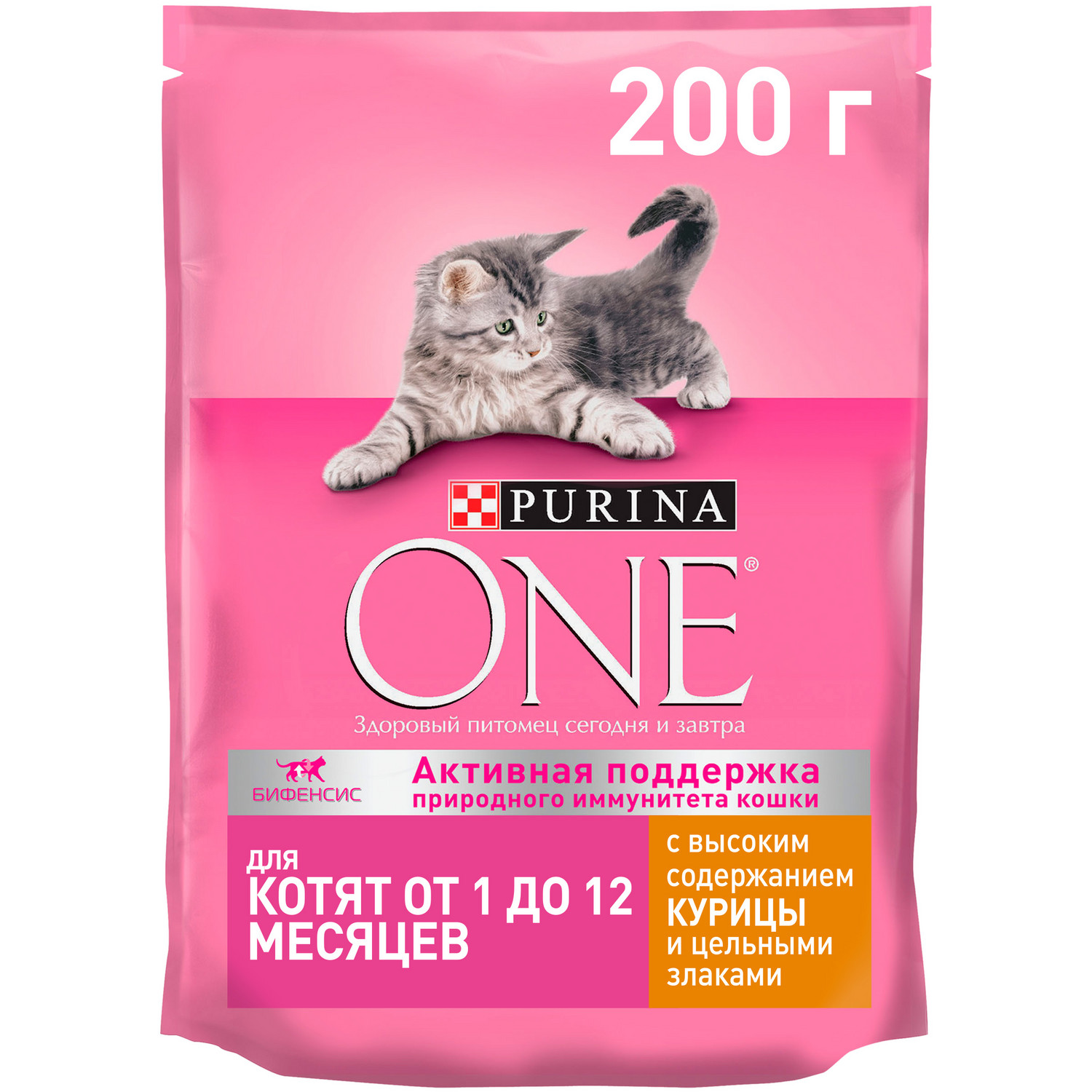 Корм для котят Purina One курица-злаки 200г