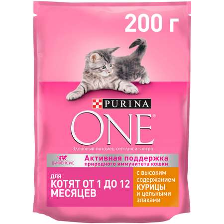 Корм для котят Purina One курица-злаки 200г