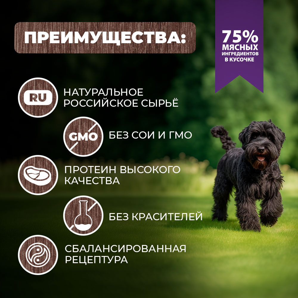 Корм для собак Родные корма По-старорусски гусиные кусочки в соусе 410г - фото 2