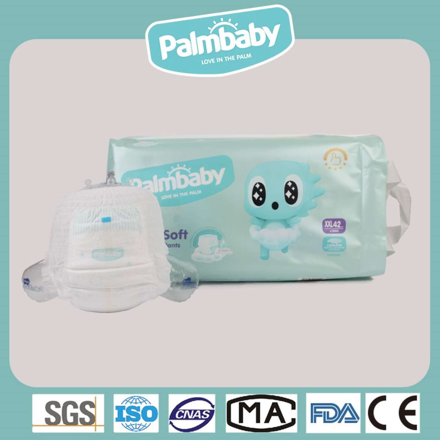 Трусики-подгузники Palmbaby Premium Soft XXL 42 - фото 2