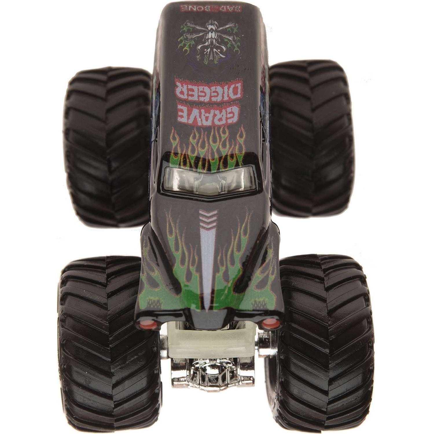 Машина Hot Wheels Monster Jam 1:64 Nite Glo Cage Грейв Диггер FLW84 21572 - фото 8