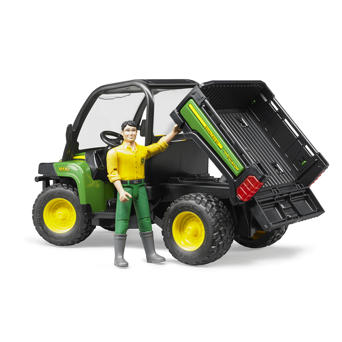 Грузовик Bruder John Deere Gator XUV 855D 1:16 без механизмов 02490 - фото 3