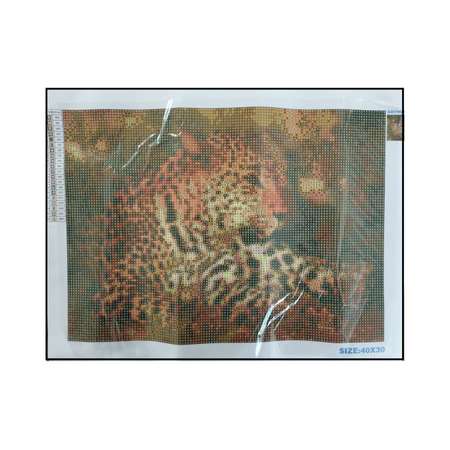 Алмазная мозаика Seichi Леопард 30х40 см