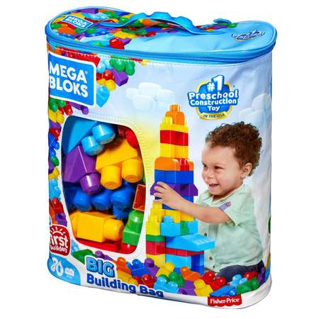 Конструктор Mega Bloks First Builders 80деталей DCH63