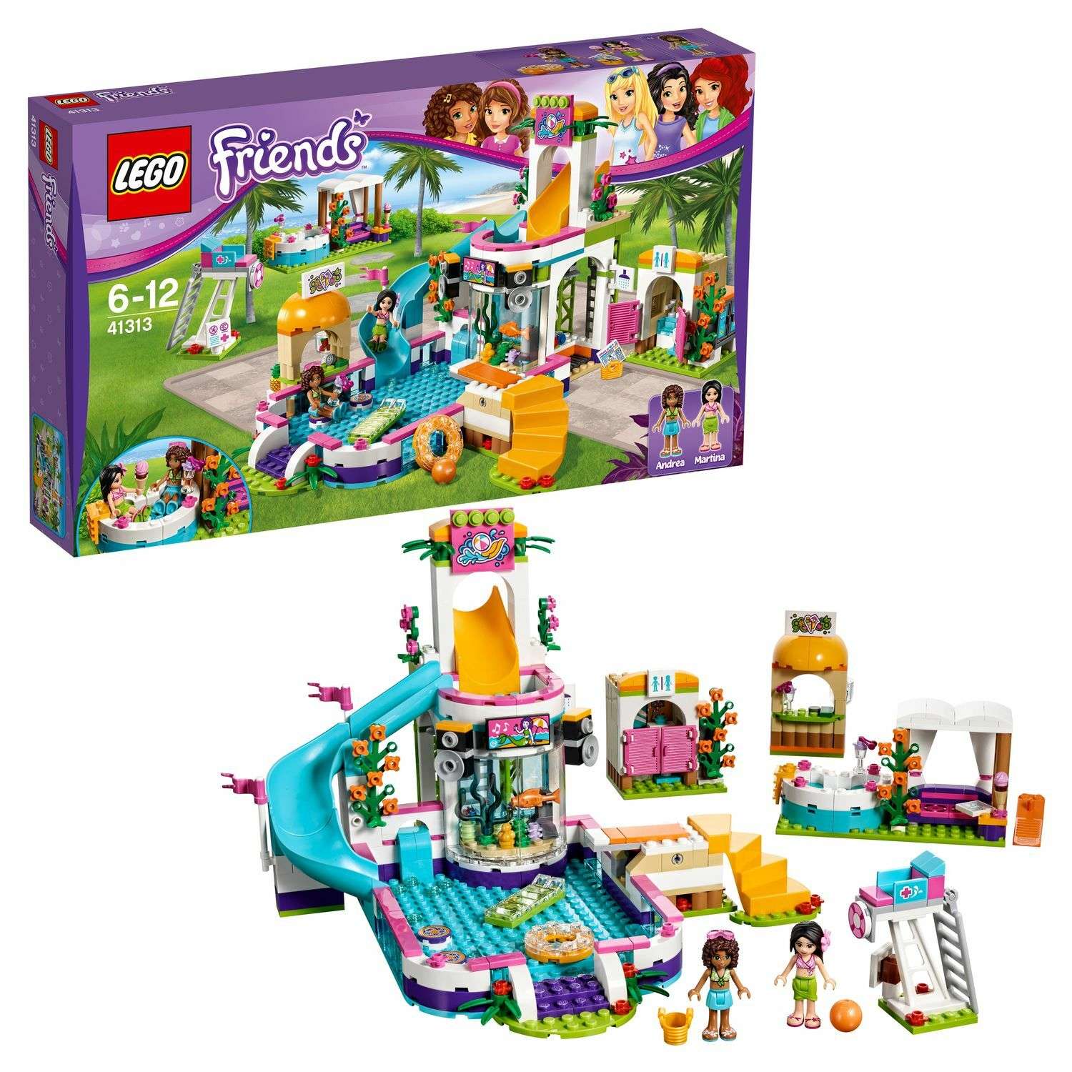 Конструктор LEGO Friends Летний бассейн (41313) - фото 1