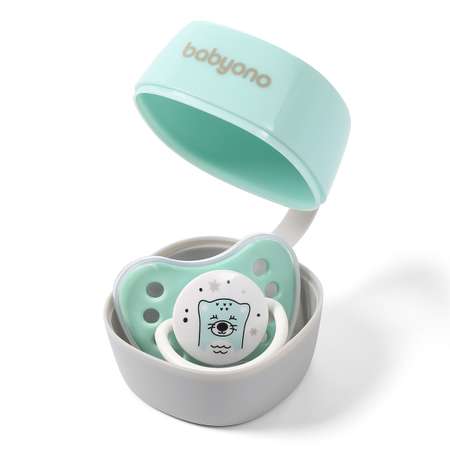 Футляр для пустышек Babyono Natural nursing мятный Арт.535/02