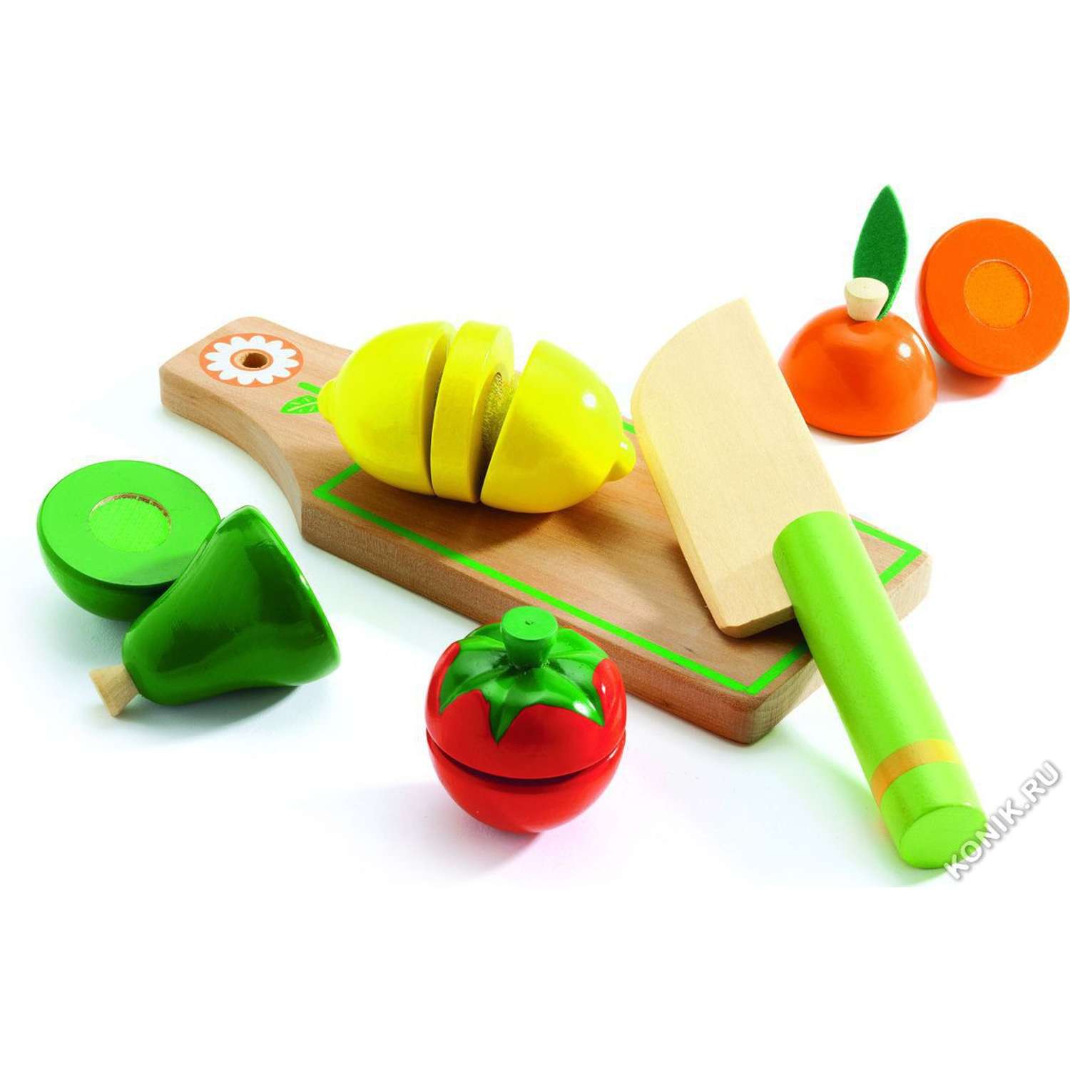 Набор для разрезания Djeco фрукты и овощи - фото 2