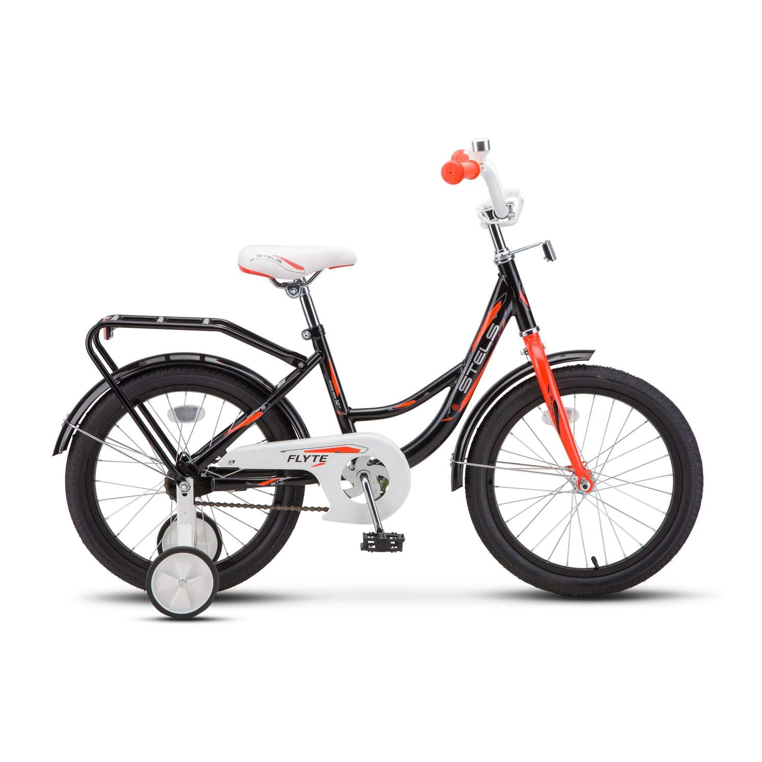Детский велосипед STELS Flyte 16 (Z011) чёрный/красный - фото 1