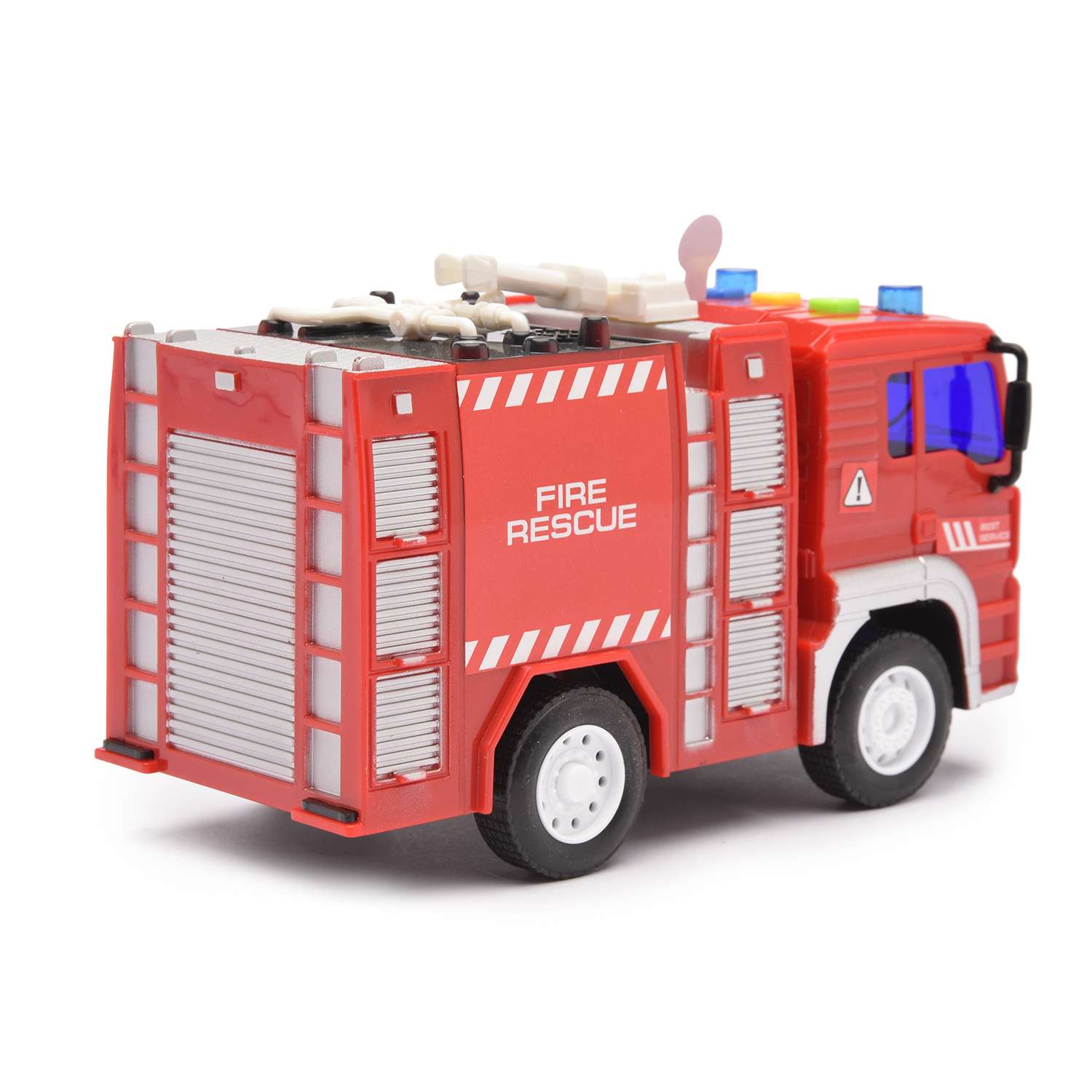Пожарная машина Devik Toys инерция (свет звук)1:20 3910530 - фото 3