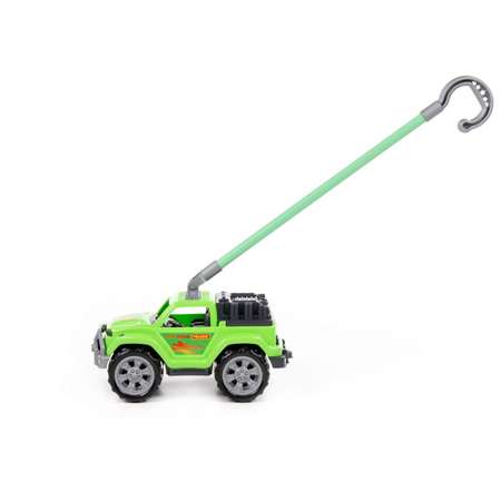 Автомобиль-каталка Полесье «Легионер» с ручкой цвет зелёный