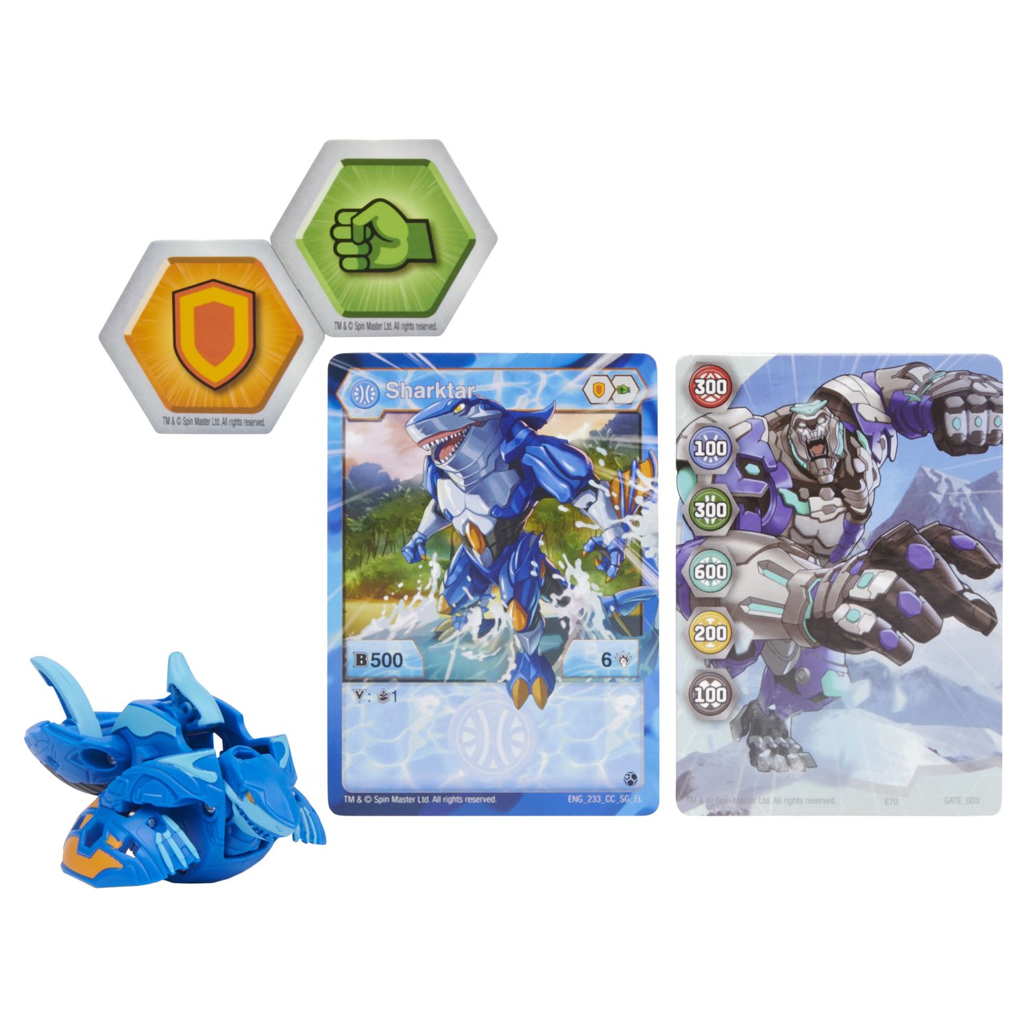 Фигурка-трансформер Bakugan S3 MonsterSharkBlue 6061459/20129960 - фото 1