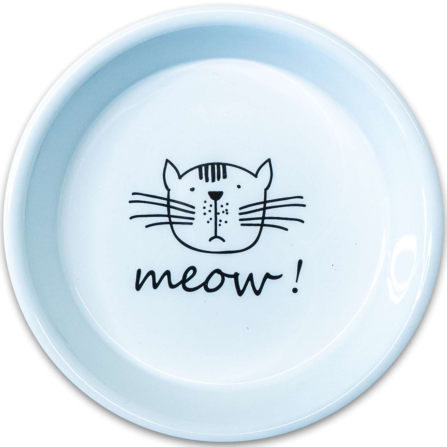 Миска для кошек Mr.Kranch Meow! 200мл Белая - фото 1