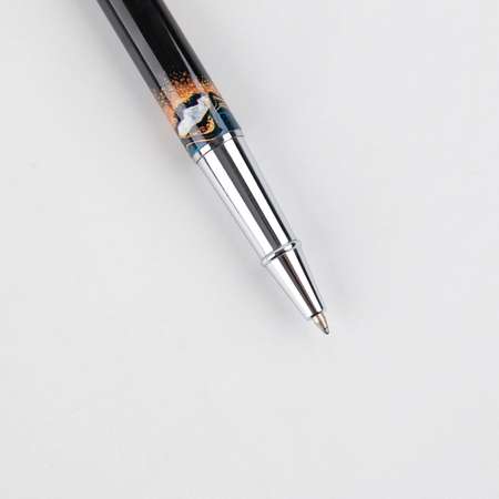 Ручка металлическая Mr. PRESIDENT PUTIN TEAM с колпачком «Достояние. Природа лучший художник РОССИИ». Фурнитура серебро.1.0 мм