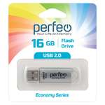 USB флешка Perfeo 16GB E01 Silver economy series